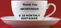 Thank you Anonymous Monthly Sustainer...